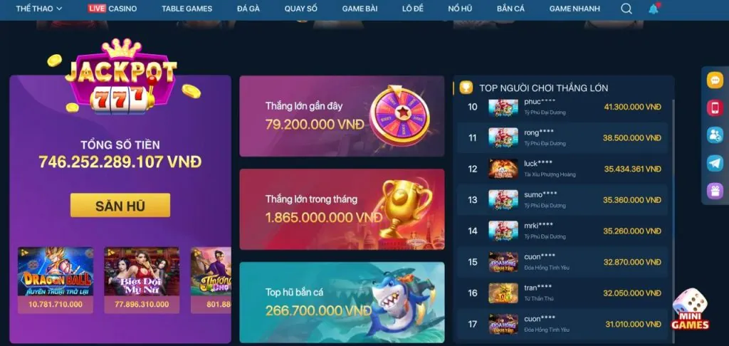 Tổng hợp các trò chơi nổi bật tại hello88, bao gồm cá cược thể thao và casino